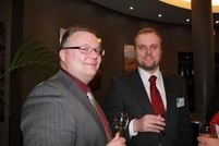 Maakuntahallituksen ensimmäinen varapuheenjohtaja Roope Lehto ja maakuntavaltuuston puheenjohtaja Pekka Salmi